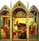 Pietro Lorenzetti. The Nativity of the Virgin.