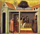 Pietro Lorenzetti. Blessed Humilitas Heals a Sick Nun A panel from Beata Humilitas Altar.