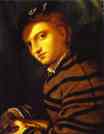 Lorenzo Lotto. Portrait of a Young Man with a Book.