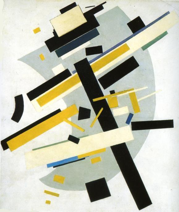 Kazimir Malevich. Suprematism. (Supremus
 #58. Yellow and Black).