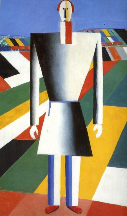 Kazimir Malevich. Peasant in the Fields.
