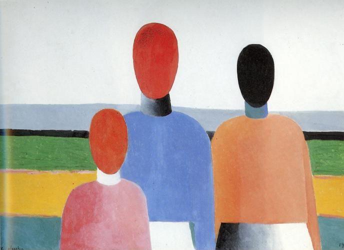 Kazimir Malevich. Three Woman Figures.