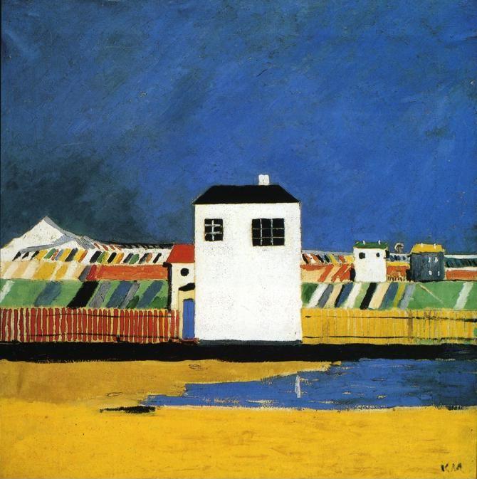 Kazimir Malevich. Landscape with White
 House.