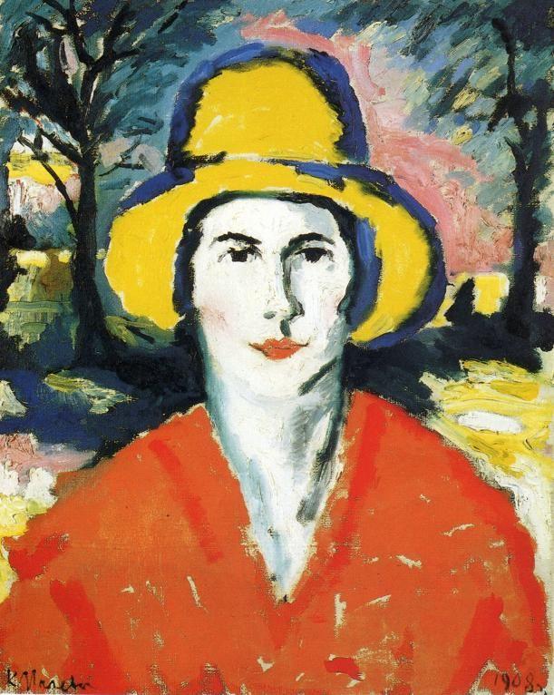 Kazimir Malevich. Portrait of Woman  in Yellow Hat.