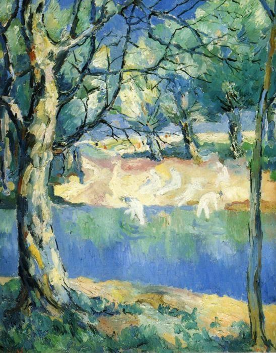 Kazimir Malevich. River in Forest.