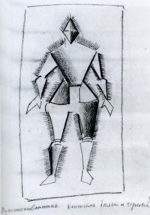 Kazimir Malevich. Traveler. Sketch
 of a costume for the opera "
