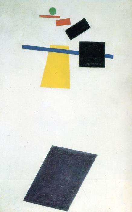 Kazimir Malevich. Suprematism. Soccer Player in the Fourth  Dimension.