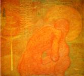 Kazimir Malevich. Sketch for a fresco. Prayer (?).
