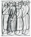 Peasant Women in
 a Church.