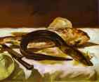 Edouard Manet. Still Life with Eel and Red  Muller.