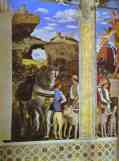 Andrea Mantegna. Marquess Ludovico Greeting His Son Cardinal Francesco Gonzaga. Detail.