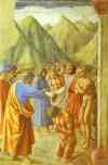 Masaccio. St. Peter Baptizing the Neophytes.