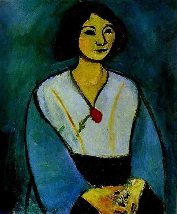 Henri Matisse. Woman in Green with a Carnation.
