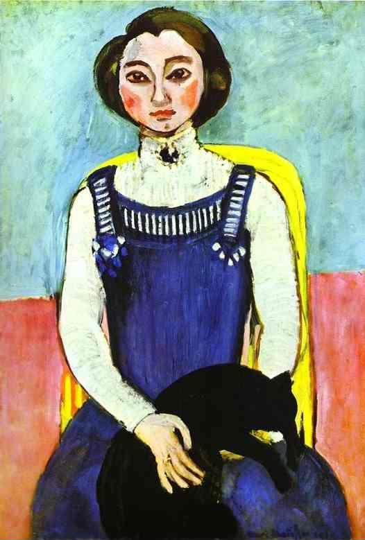Henri Matisse. Girl with A Black Cat.