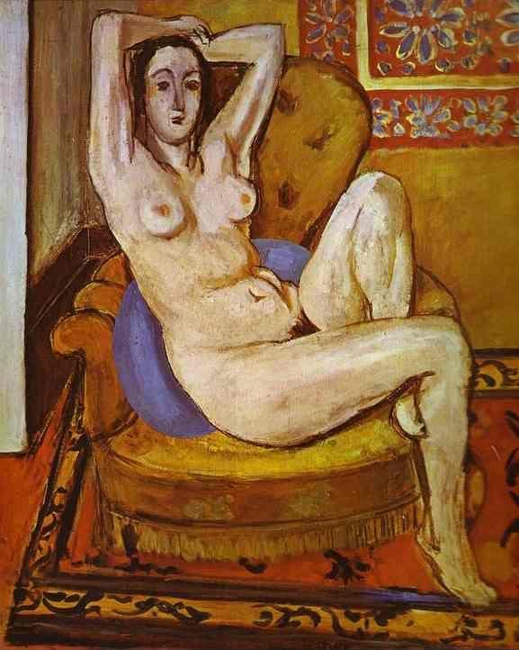 Henri Matisse. Nude on a Blue Cushion.