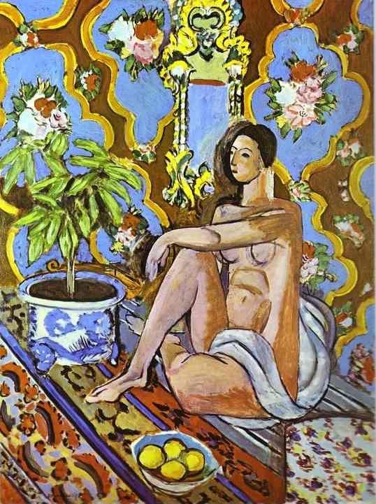 Henri Matisse. Decorative Figure on  an Ornamental Background.