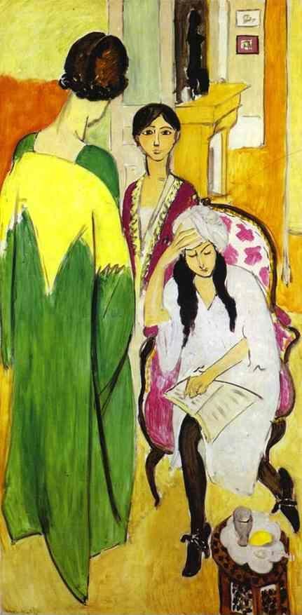 Henri Matisse. Three Sisters. Triptych. Left part.