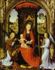 Hans Memling. Madonna and Child with  Angels.