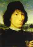 Hans Memling. Portrait of an Italian  with a Roman Coin (Giovannide Candida).