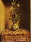 Hans Memling. Still Life with a Jug  with Flowers. The reverse side of the Portrait of a Praying Man.