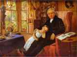 Sir John Everett Millais. James Wyatt  and His Granddaughter Mary.