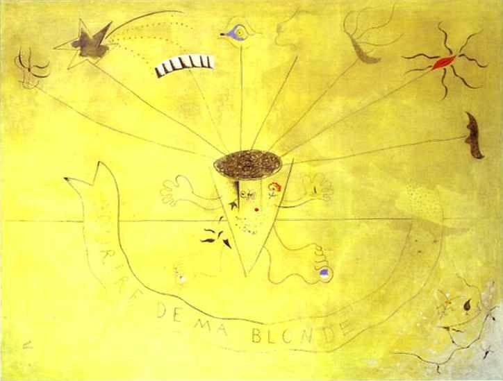 Joan Miró. Bouquet of Flowers. Smile
 of My Blond. (Sourire de ma blonde).