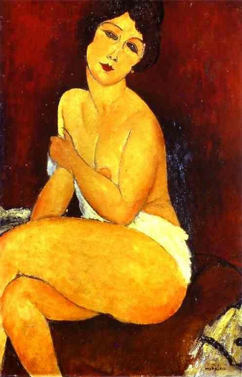 Amedeo Modigliani. Seated Nude on Divan.