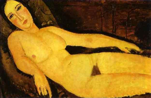 Amedeo Modigliani. Nude on a Divan.