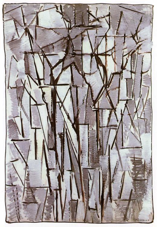 Piet Mondrian. Composition Trees II./
 Compositie bomen II.