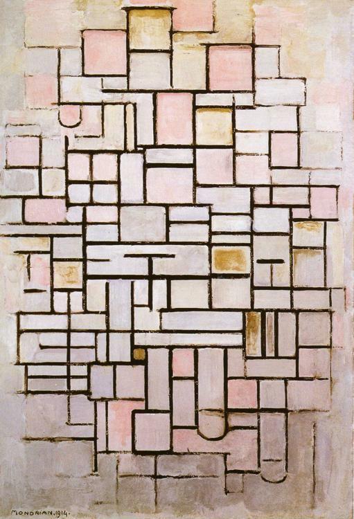 Piet Mondrian. Composition No.6. / Compositie
 nr.6.