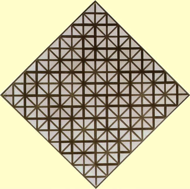 Piet Mondrian. Lozenge with Grey Lines /
 Losangique met grijze lijnen.