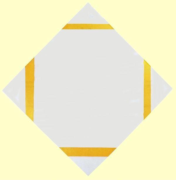 Piet Mondrian. Composition with Yellow Lines
 / Compositie met gele lijnen.