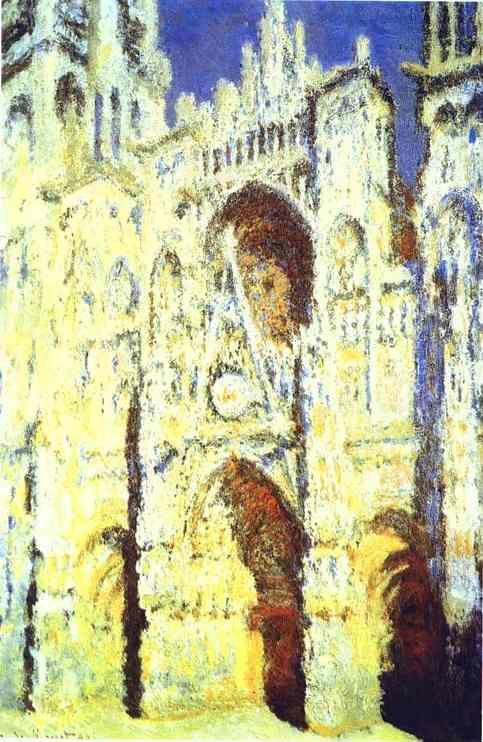 Claude Monet. The Rouen Cathedral. Portail. The Albaine Tower.