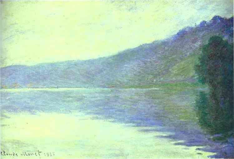 Claude Monet. The Seine at Port-Villez. The Harmony in Blue.