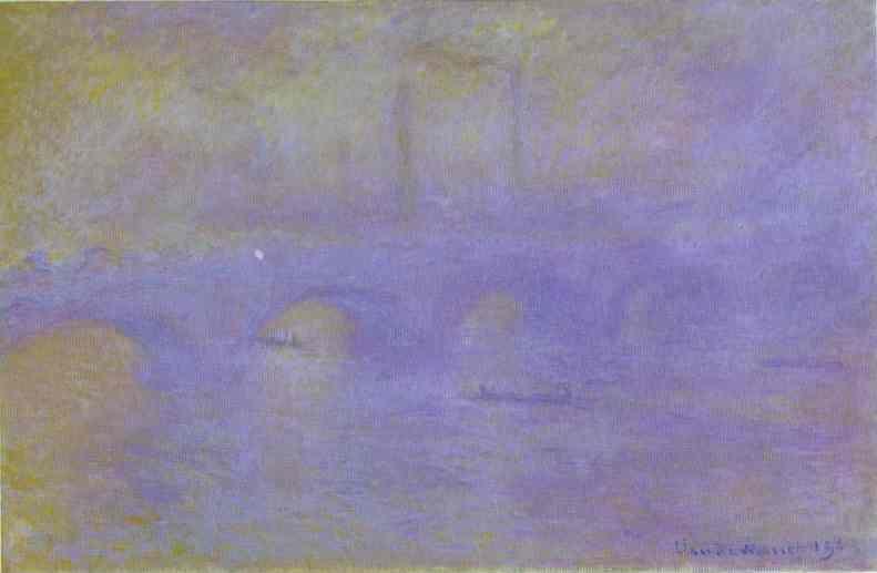 Claude Monet. The Waterloo Bridge. The Fog.
