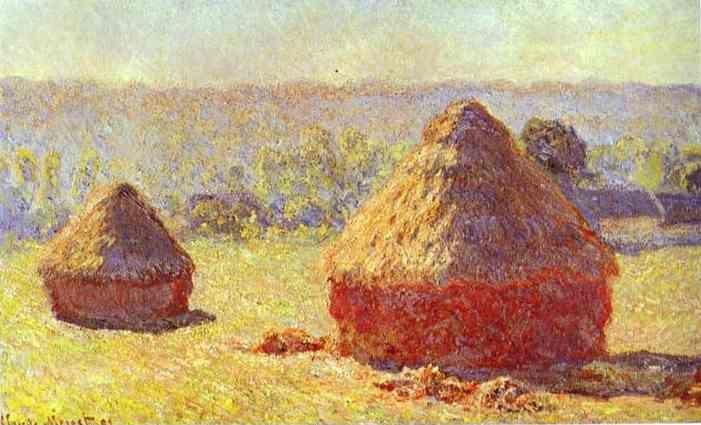 Claude Monet. Haystack. End of the Summer. Morning.