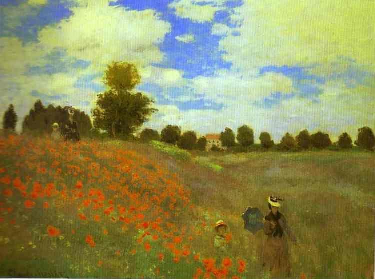 Claude Monet. Red Poppies at Argenteuil.