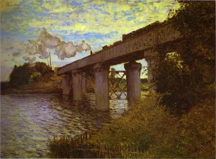 Claude Monet. The Railway Bridge at Argenteuil.