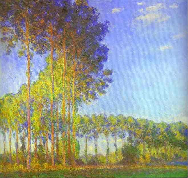 Claude Monet. Poplars on the Banks of the Epte.