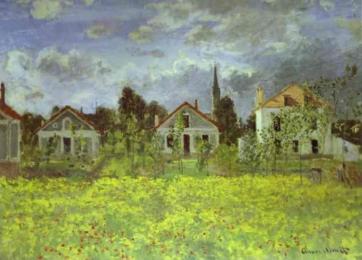 Claude Monet. Houses at Argenteuil.