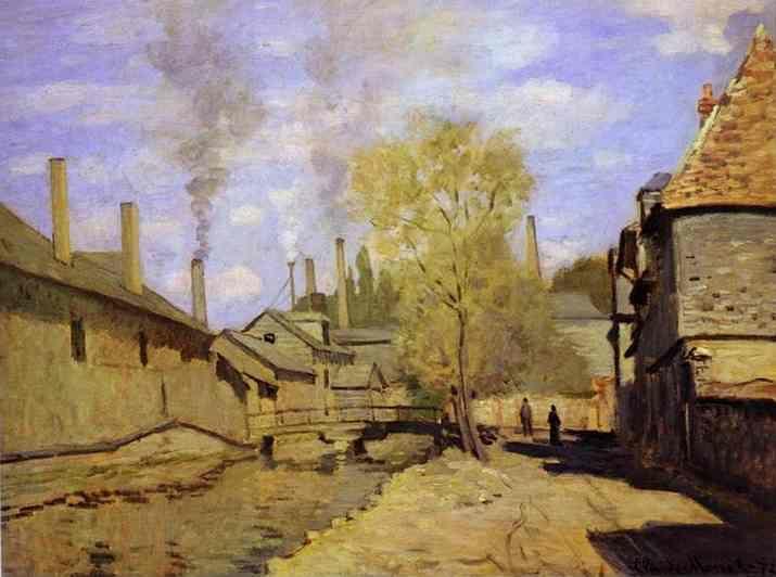 Claude Monet. The Robec Stream, at Rouen.