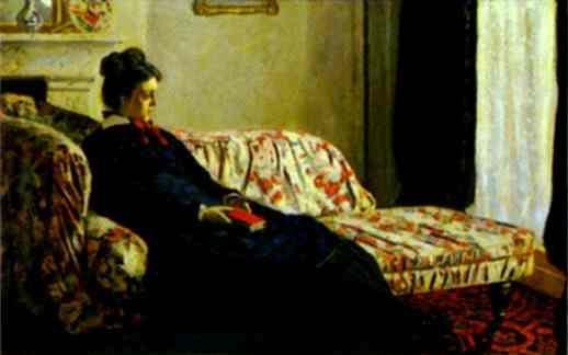 Claude Monet. Meditation: Mme. Monet on a Sofa.