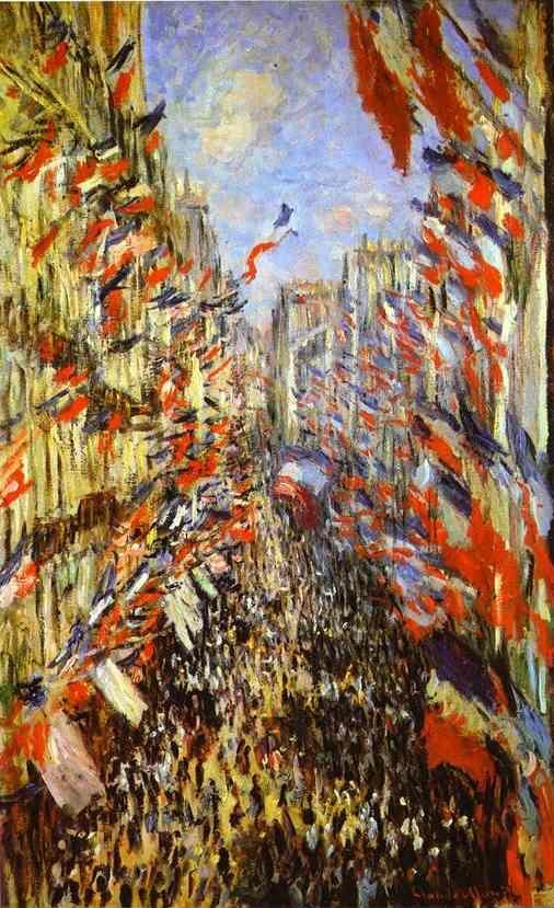 Claude Monet. Rue Montorgueil, Paris, Festival of June 30, 1878.