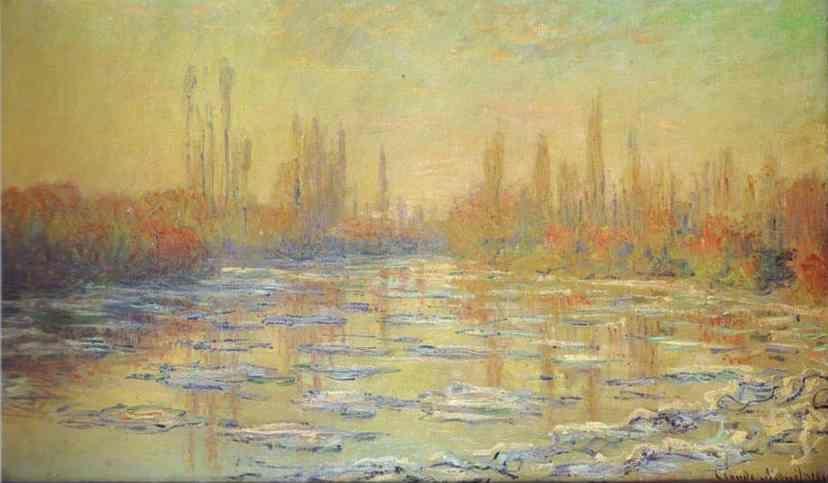 Claude Monet. Ice Thawing on the Seine (The Ice Blocks near Vétheuil).