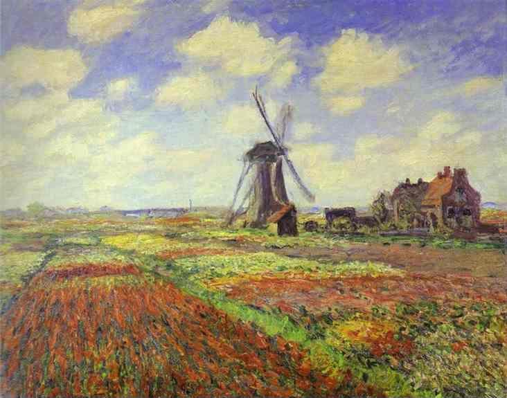 Claude Monet. Tulip Fields in Holland.