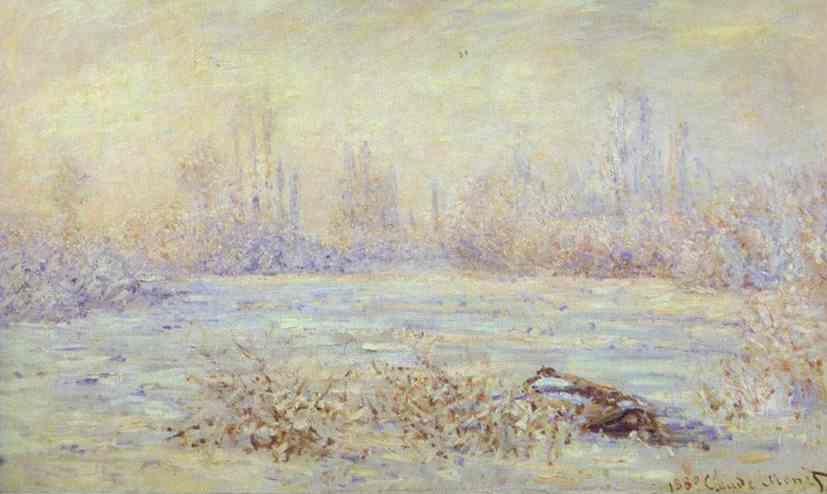Claude Monet. Hoarfrost, near Vétheuil.