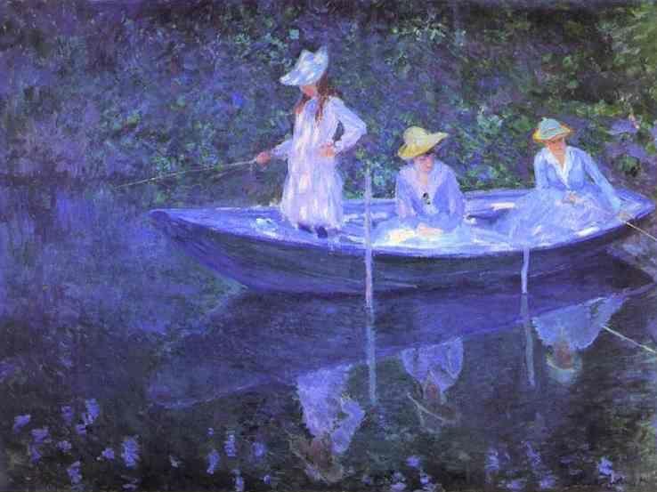 Claude Monet. The Bark at Giverny.