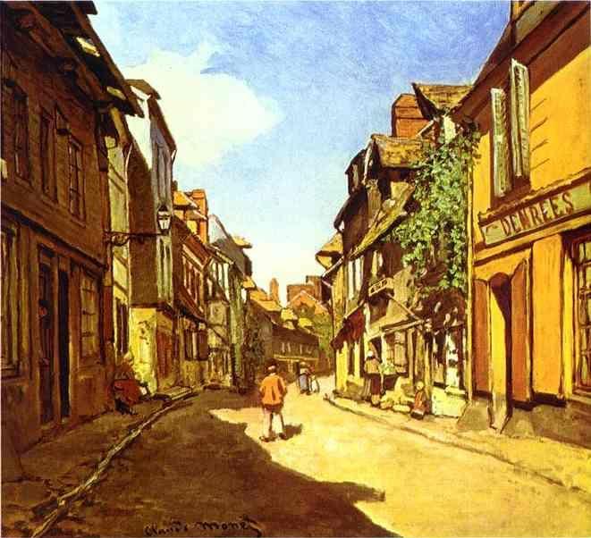 Claude Monet. La Rue de la Bavolle in Honfleur.