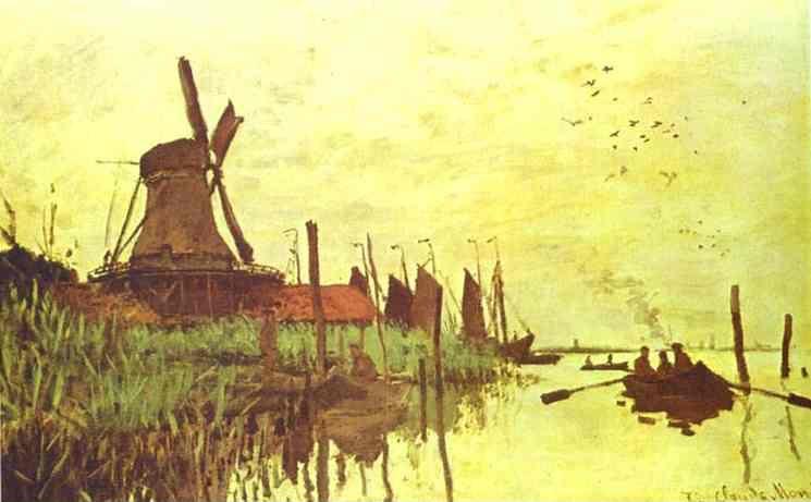 Claude Monet. Mill near Zaandam.