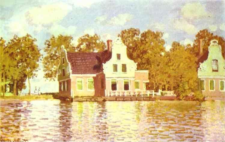 Claude Monet. The House on the River Zaan in Zaandam.